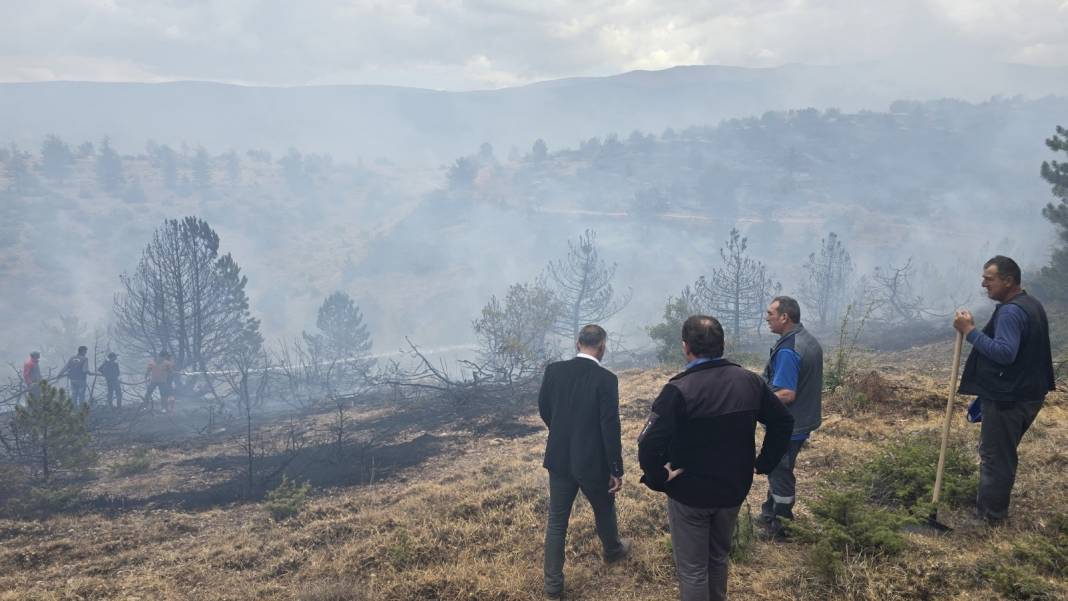 Konya Derbent’te orman yangını çıktı 12